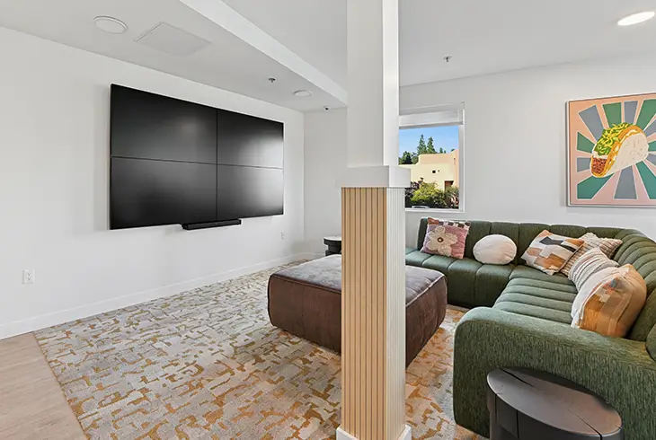 Furnished apartment living room