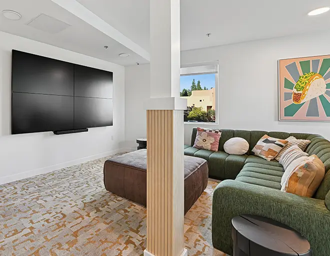 Furnished apartment living room