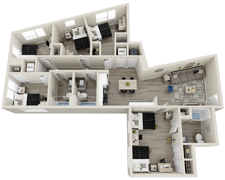 E7C - 5x3 Floor plan
