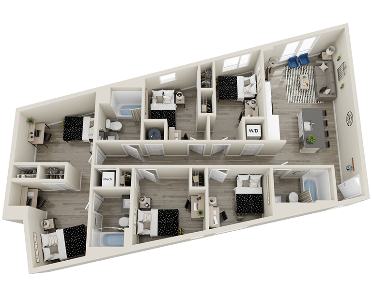 E5B - 5x3 Floor plan