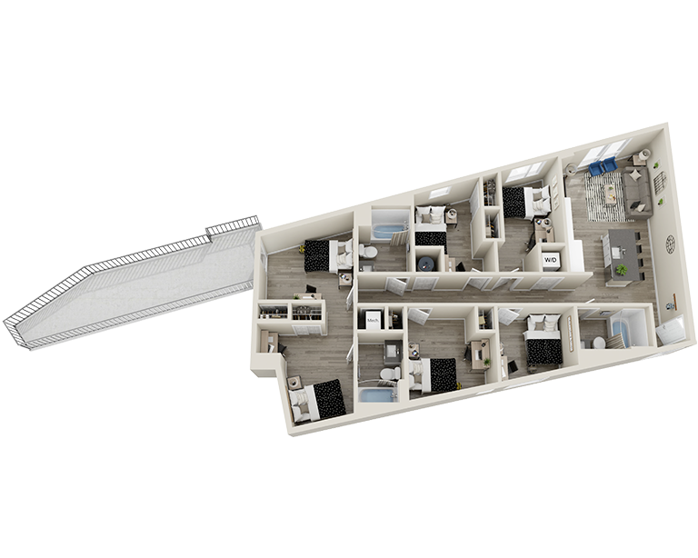 E5A - 5x3 Floor plan
